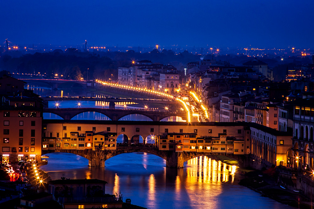 Ponte Vecchio Twilight Photography Art | Vision & Light Photography