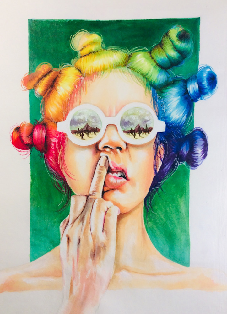 Rainbow Girl  Art | Cactus Crown Studios