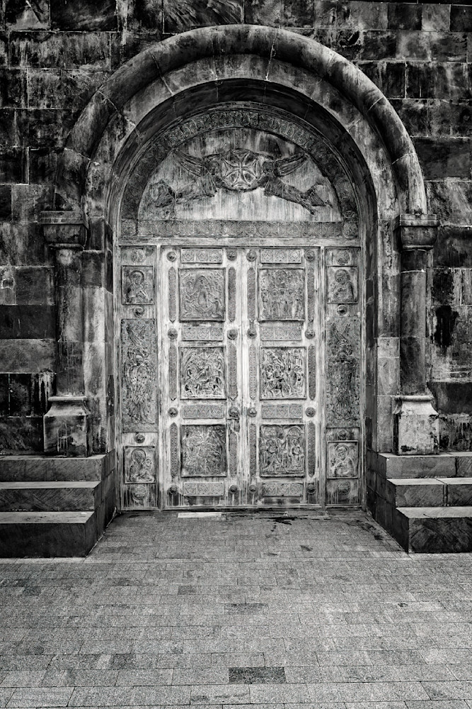 Door, Dariali Monastery Complex, Mtskheta-Mtianeti, Georgia