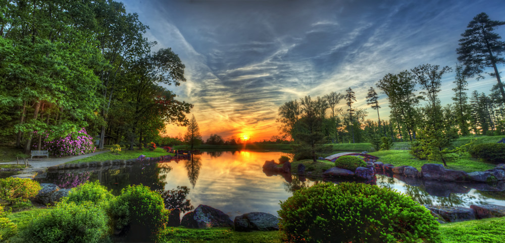 Japanese Garden At Sunset Photography Art | Lift Your Eyes Photography