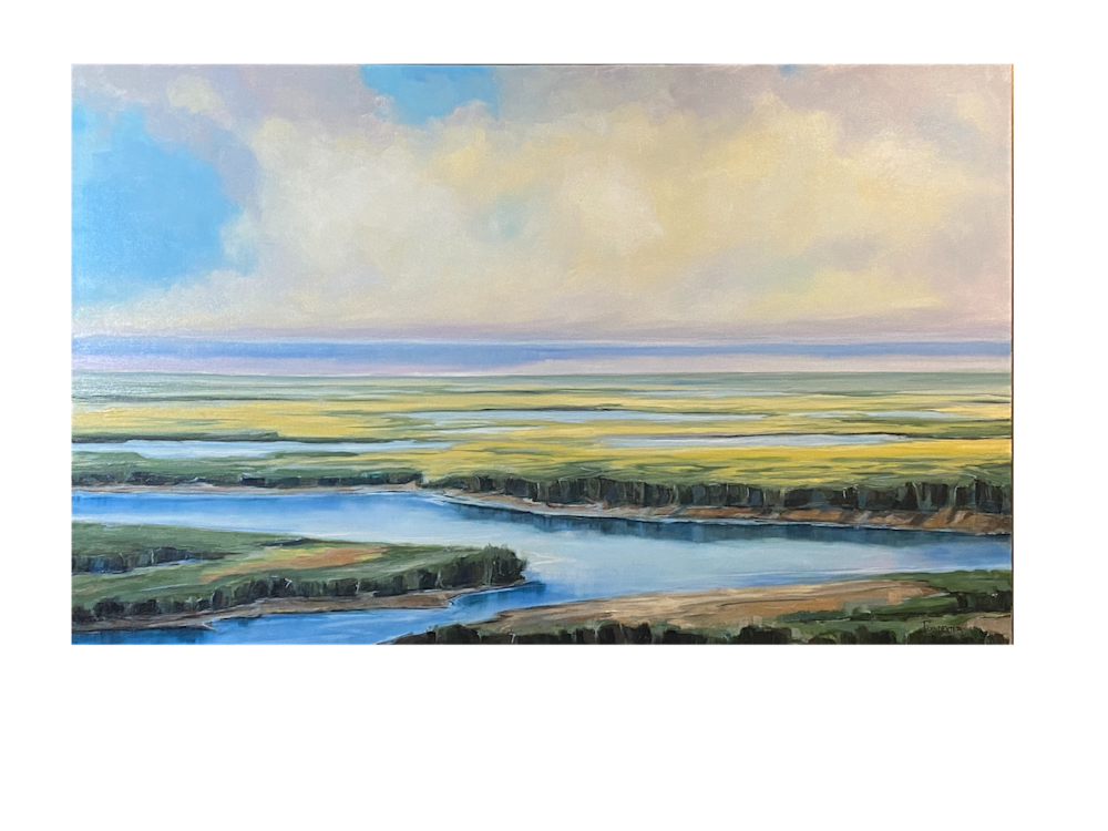 The Marsh | Large Contemporary Landscapes by Dianna Poindexter Studio