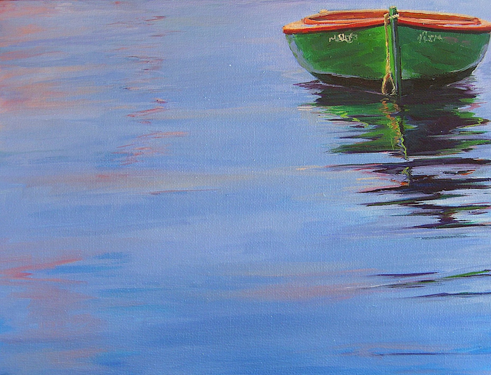 Green Reflections | Contemporary Nautical Artwork