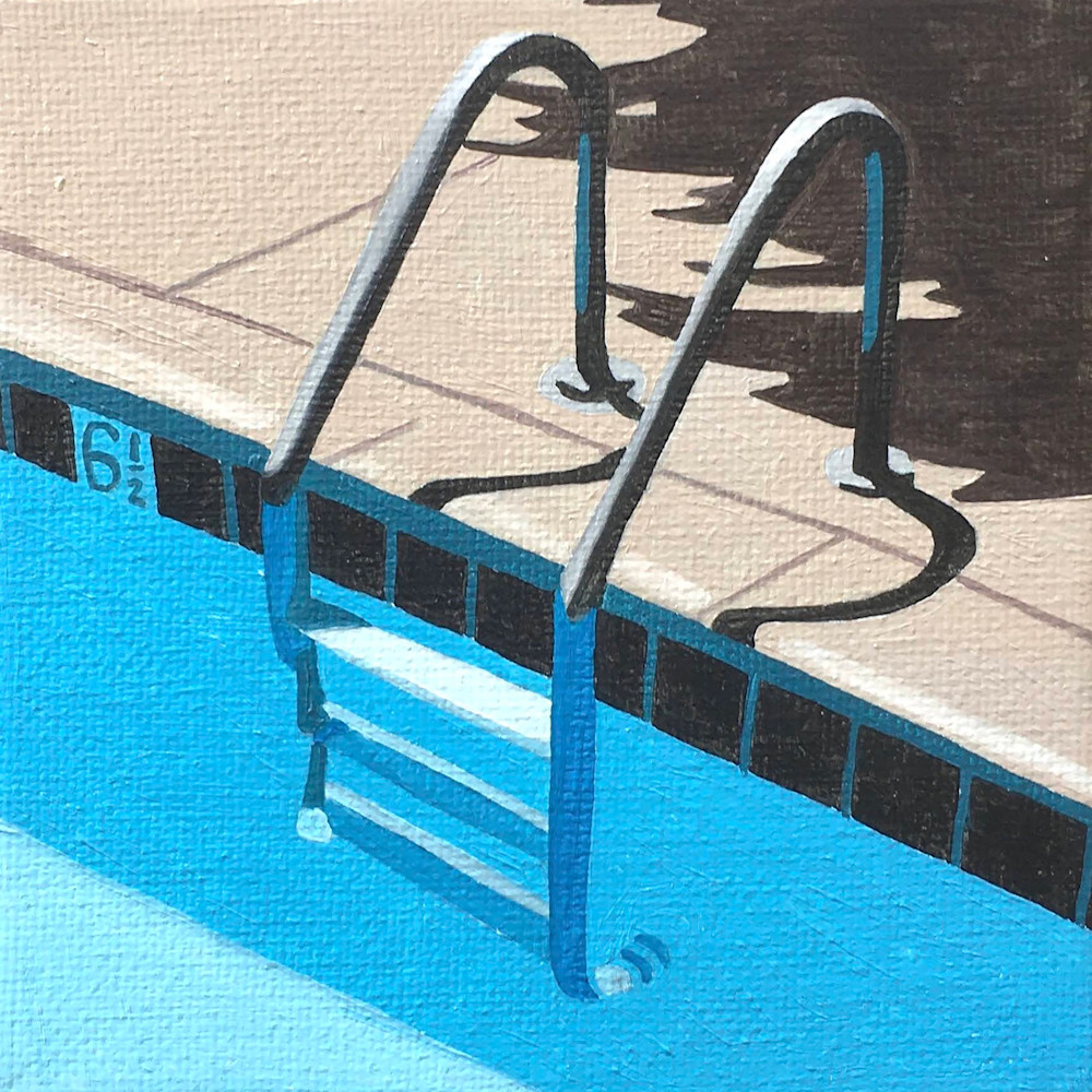 Tropical Pool Art | Tara Barr Art