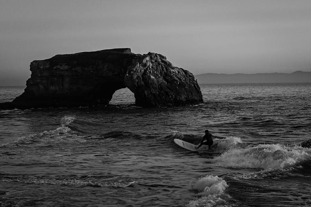 Arch Rock Santa Cruz B&W Photography Art | Michael J. Reinhart Photography