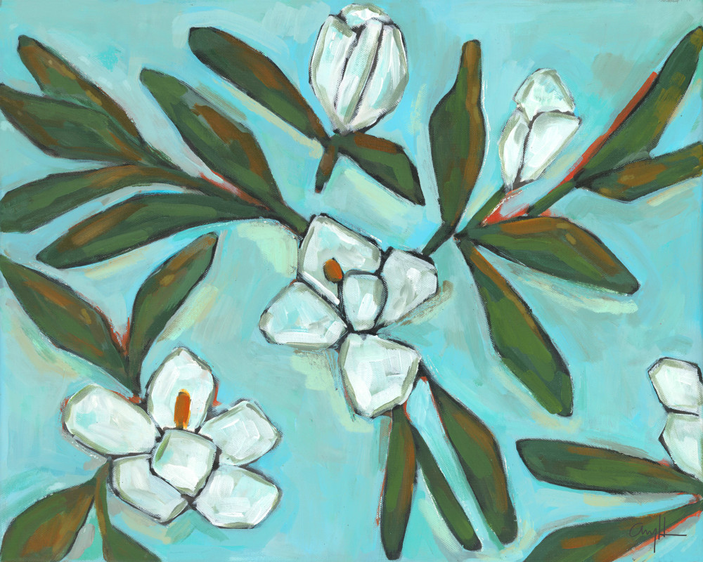 Sweet Magnolia Blooms   No. 1 Art | Amy Hamberlin Art