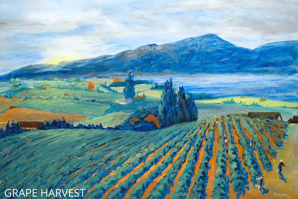 Grape Harvest Art | lynnemarand