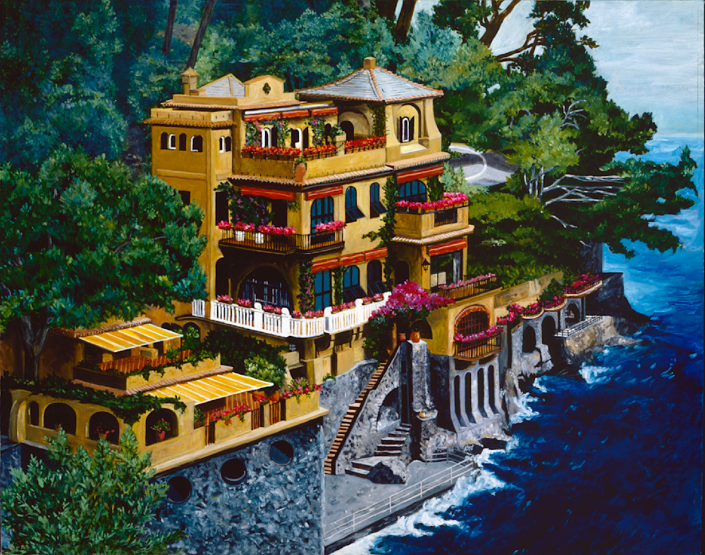 Portofino Home, Portofino Italy Art | Karla Roberson Man, Fine Art and Illustration
