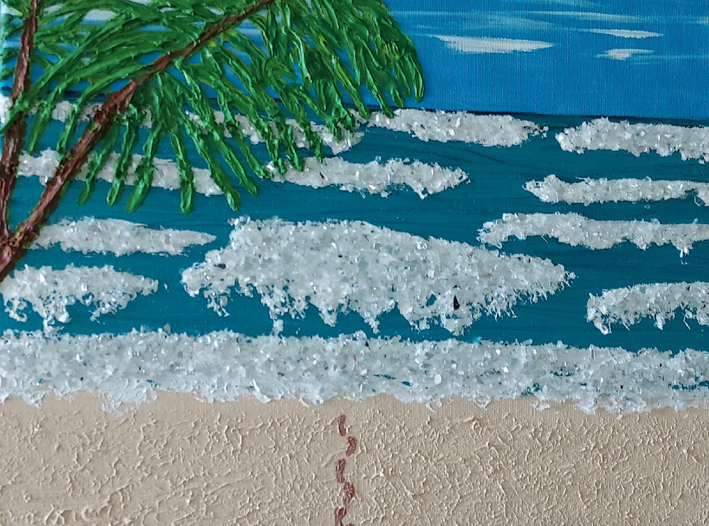 Sparkling Sea Footprints Art | Art With Feeling