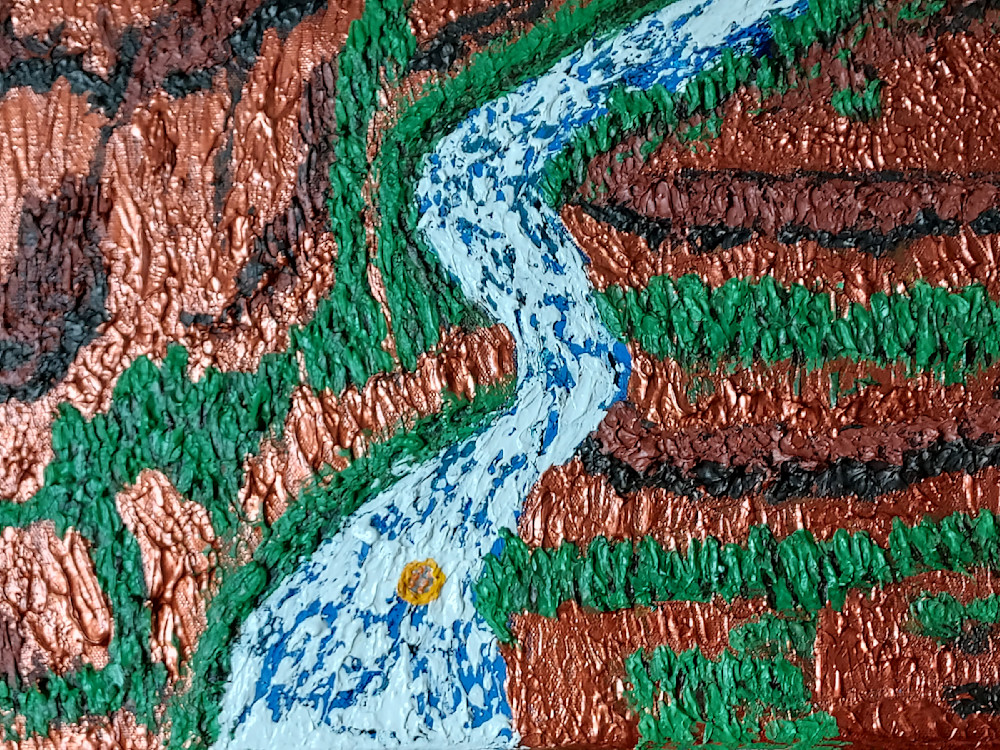 Whitewater Rafting In A Copper Canyon Art | Art With Feeling