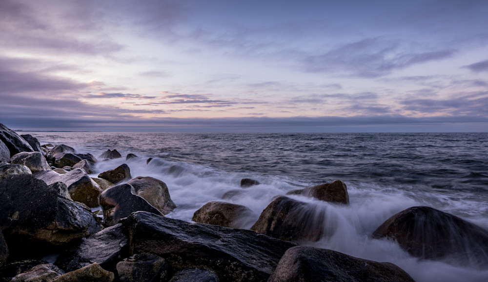 Waves At Ocean Bluff Photography Art | Richard Noyes Photography 