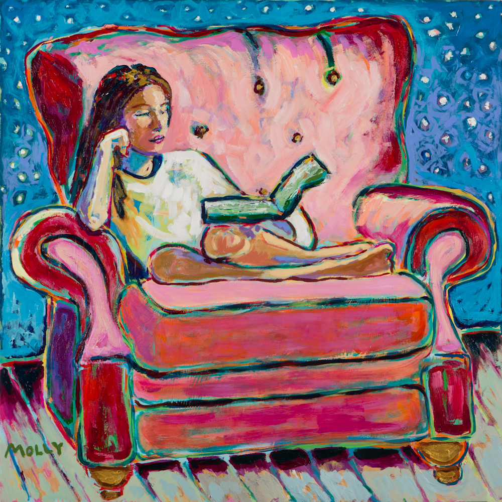 Girl Reading Art | Molly Krolczyk Paintings