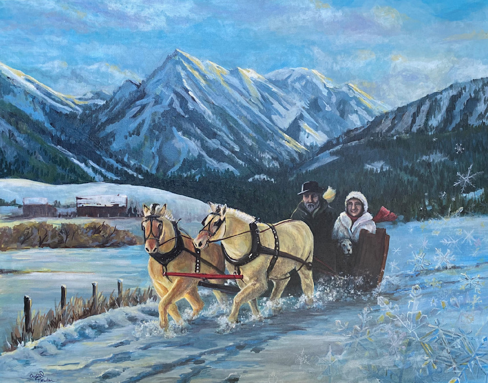 Sleigh Ride Outside Of Joseph Art | Crystal Newton