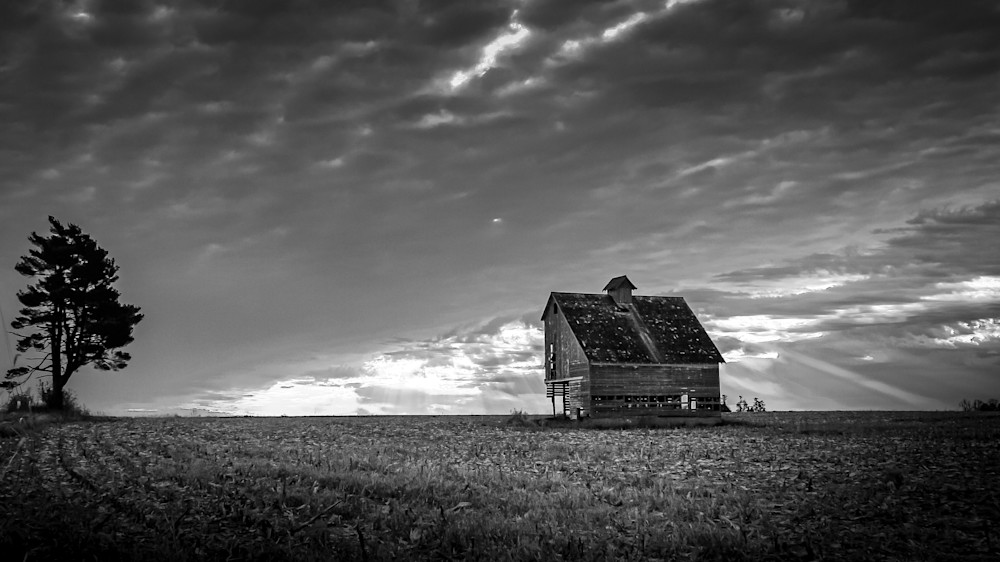 Iowa Corn Crib At Sunrise Photography Art | Lift Your Eyes Photography