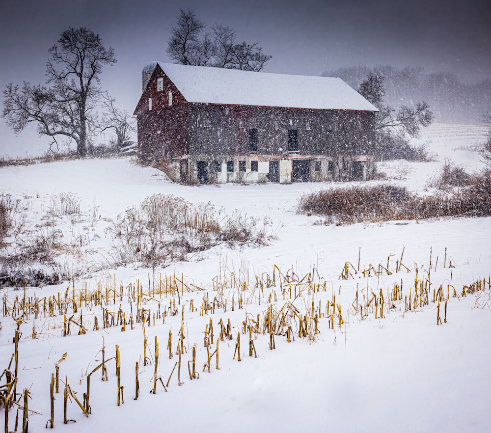 American Barn In Winter Photography Art | Ken Evans Fine Art Photography