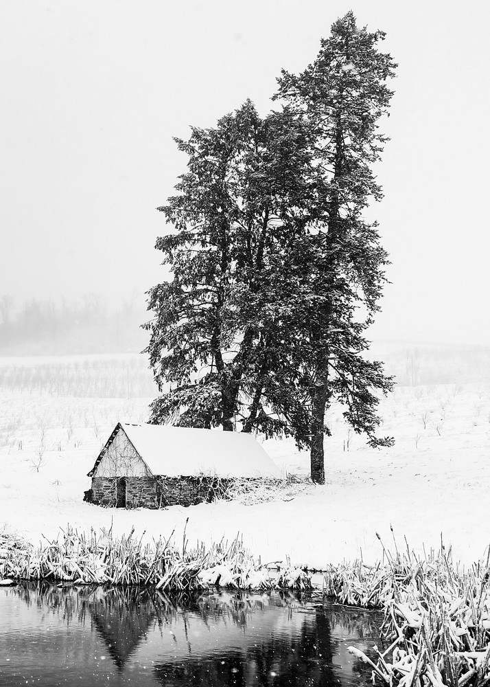Spring House In Winter Art | Ken Evans Fine Art Photography