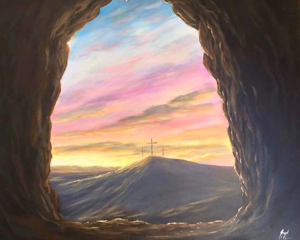 He Has Risen Original Acrylic Painting By Sunscapes Art