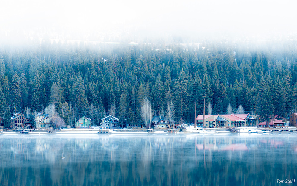 Photo morning mist Donner Lake 