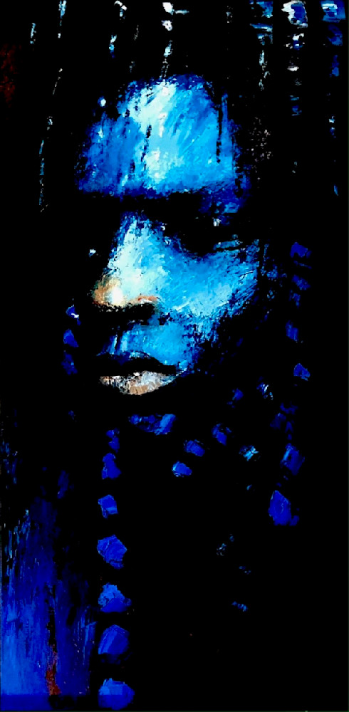 Black Man In The Rain Art | Alexandre E.