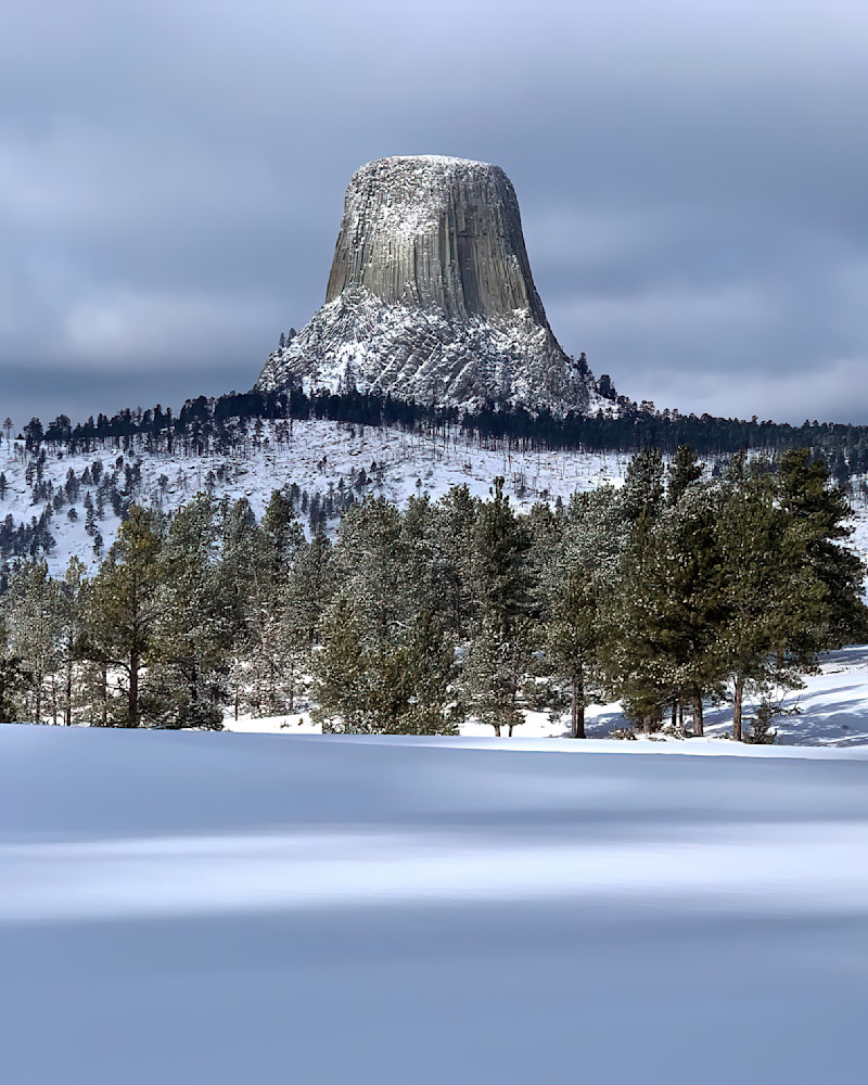 Hell Freezes Over   Devils Tower, Snow Photography Art | Josh Lien (@joshlien27)