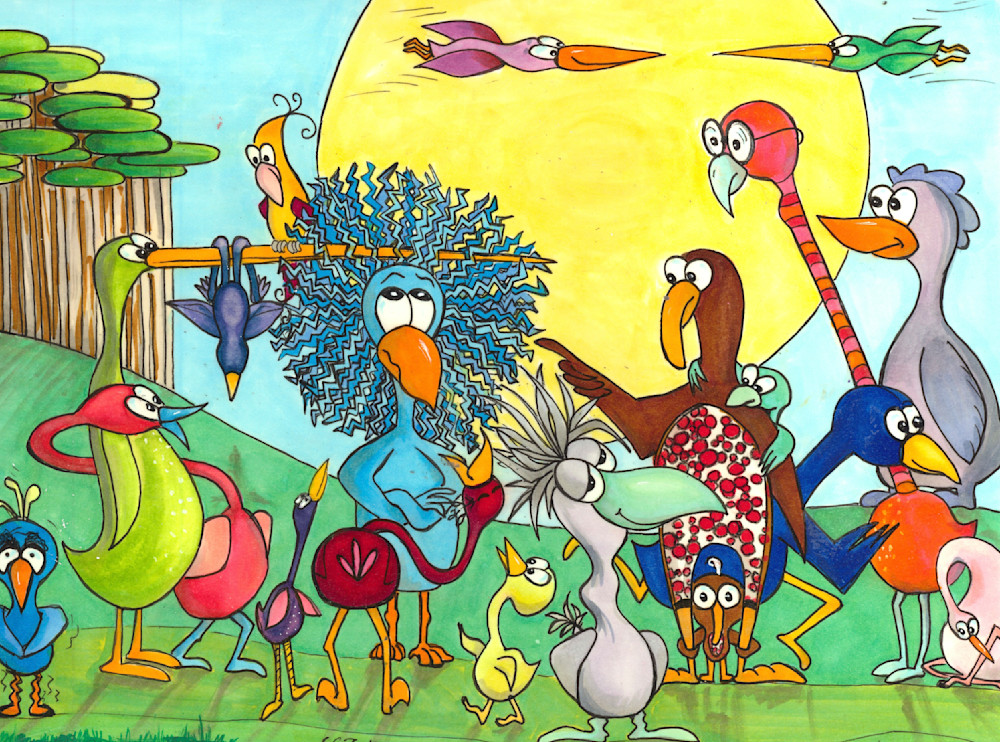 Bird Convention Art | Laura Zisette Art