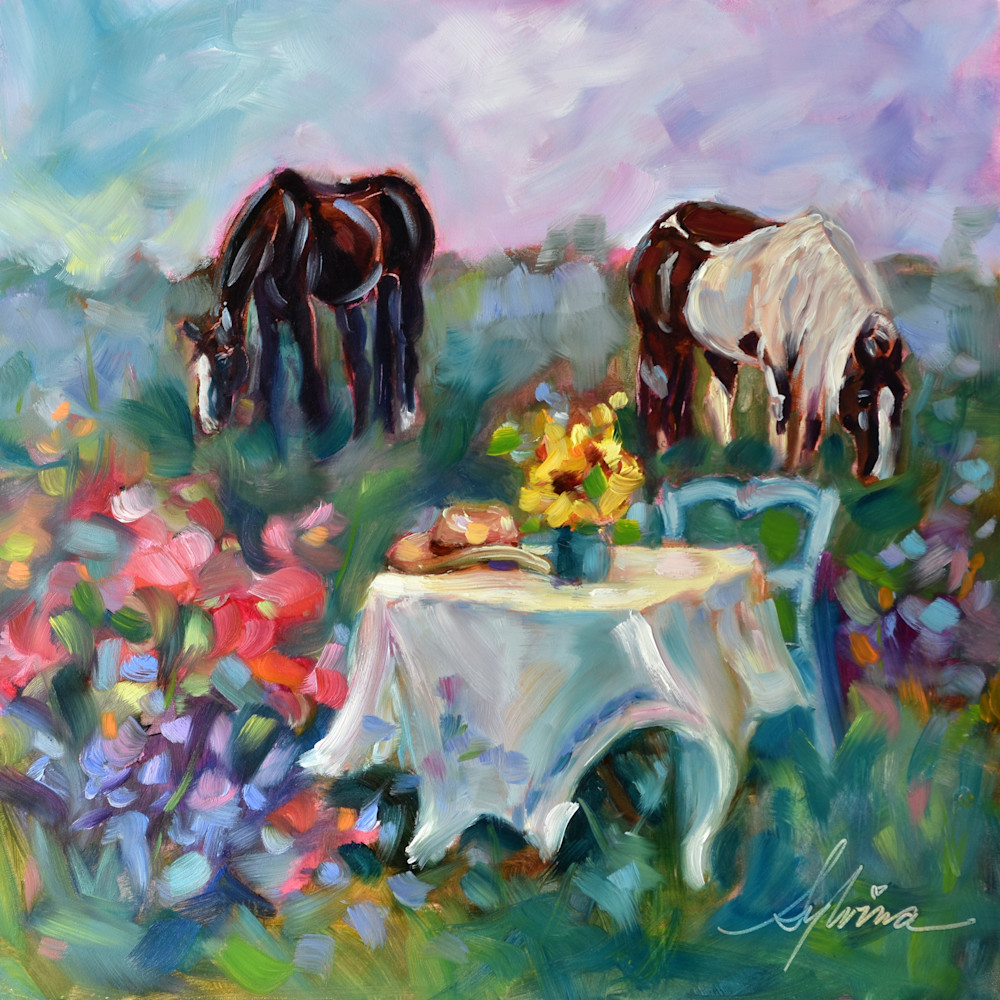Outdoor Dining Art | Sylvina Rollins Artist