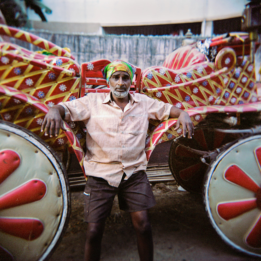 Man with Parade Wagon - Chennai, India