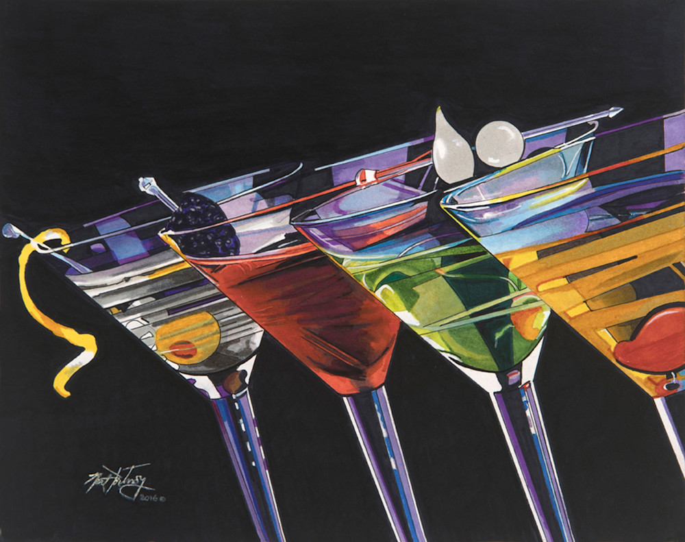 Martini Glasses Art | portnoygallery