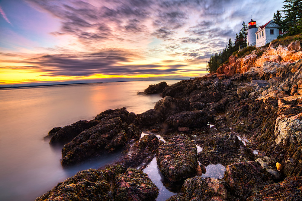 Sunset at Bass Harbor Lighthouse