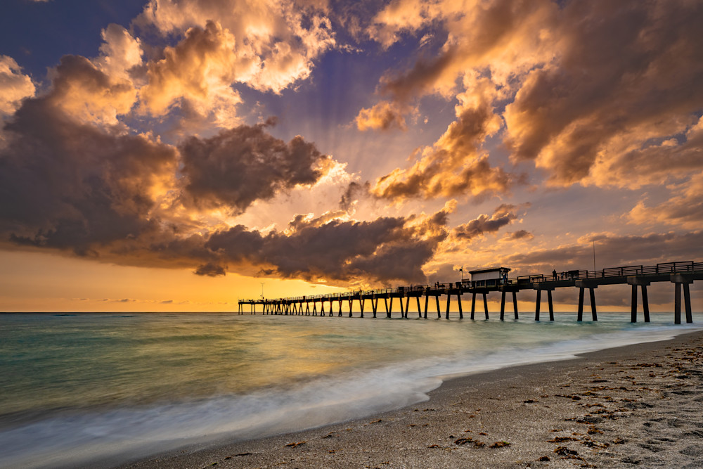 Heavenly Sunset At Venice Beach Pier Photography Art | David Downs Photography LLC