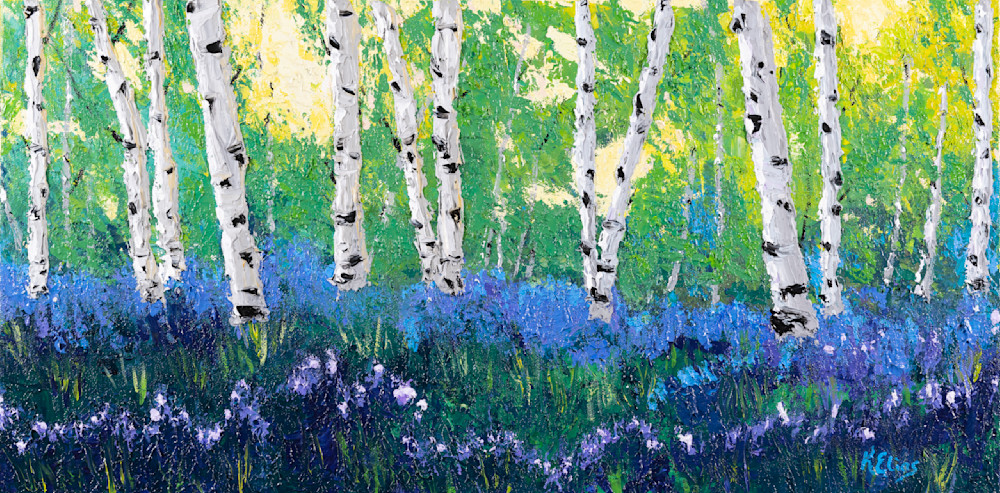 Iris In The Woods Art | Karin Elias Art