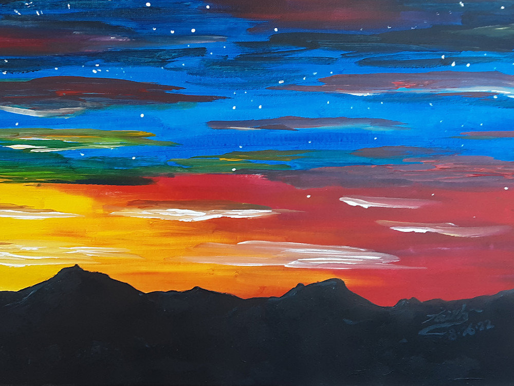 Mountain Sunset Art | keithpiccolo