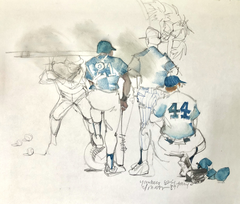 Yankees Batting Practice Art | Lynn Matsuoka Studio