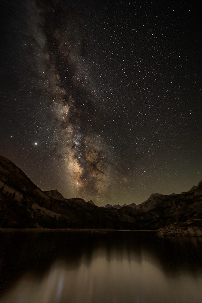 Milky Way Over Lake Sabrina Eastern Sierra  Photography Art | Tom Ingram Photography