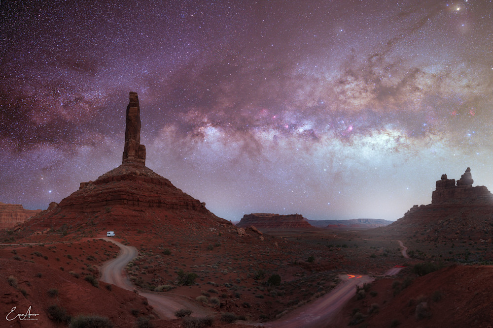 Valley Of The Gods Horizon Milky Way Photography Art | Evanamos