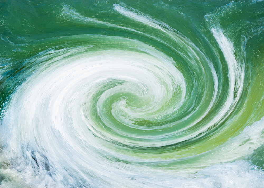Green Swirl Art | Karin Elias Art