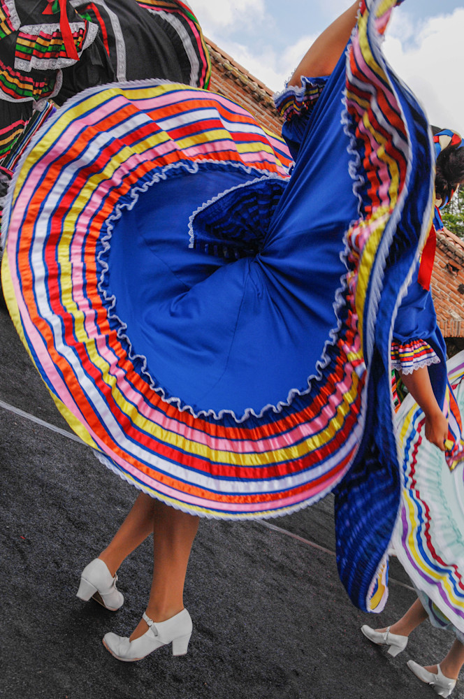 Swirling Folkloric Dancer Photography Art | Judith Anderson Photography