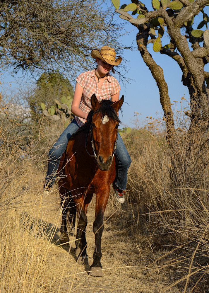 Cowgirl Riding In The Backcountry Photography Art | Judith Anderson Photography