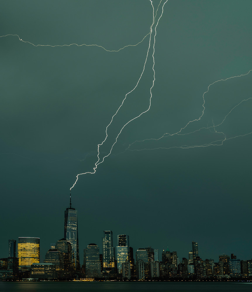 Lighting Over Lower Manhattan Photography Art | Tom Ingram Photography