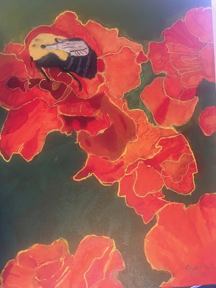 Bee On Flower Art | Ken C Art