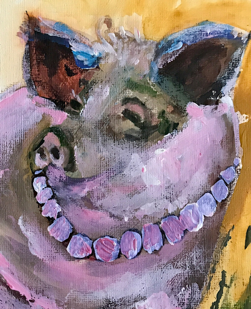 Pig In Pearls Art | Sherry Harradence Artist