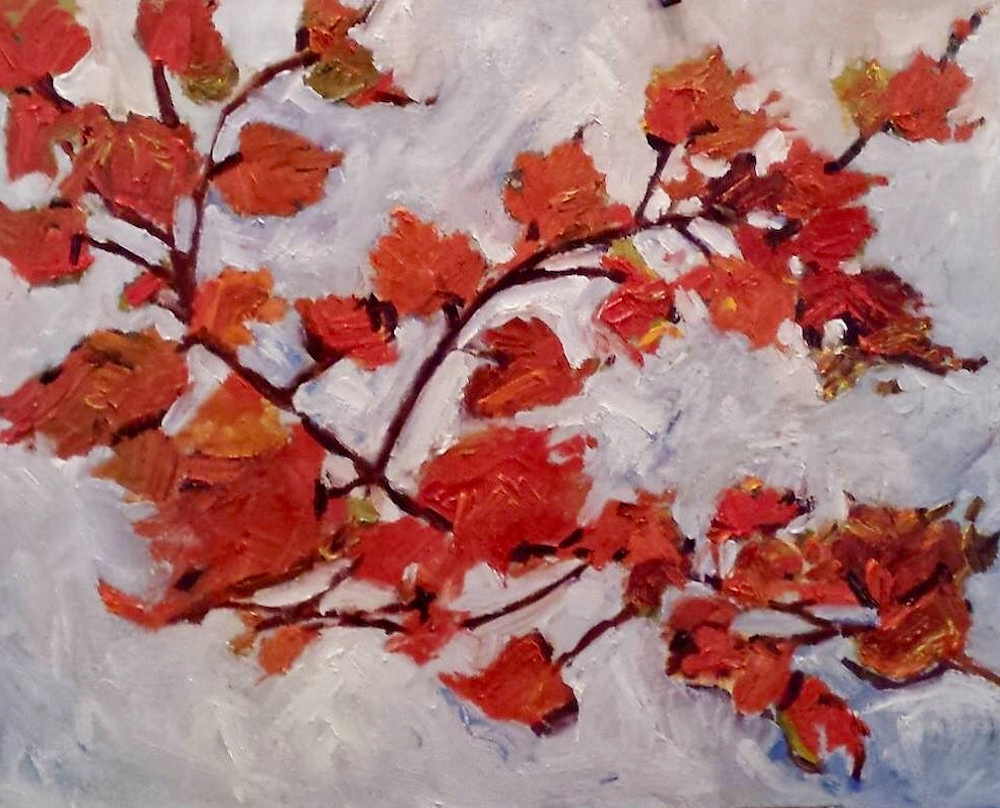 Maples Blowing In The Wind Art | Sherry Harradence Artist