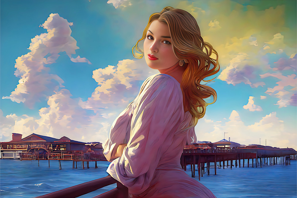 Sunset With Her Art | Drew Slack Fine Art