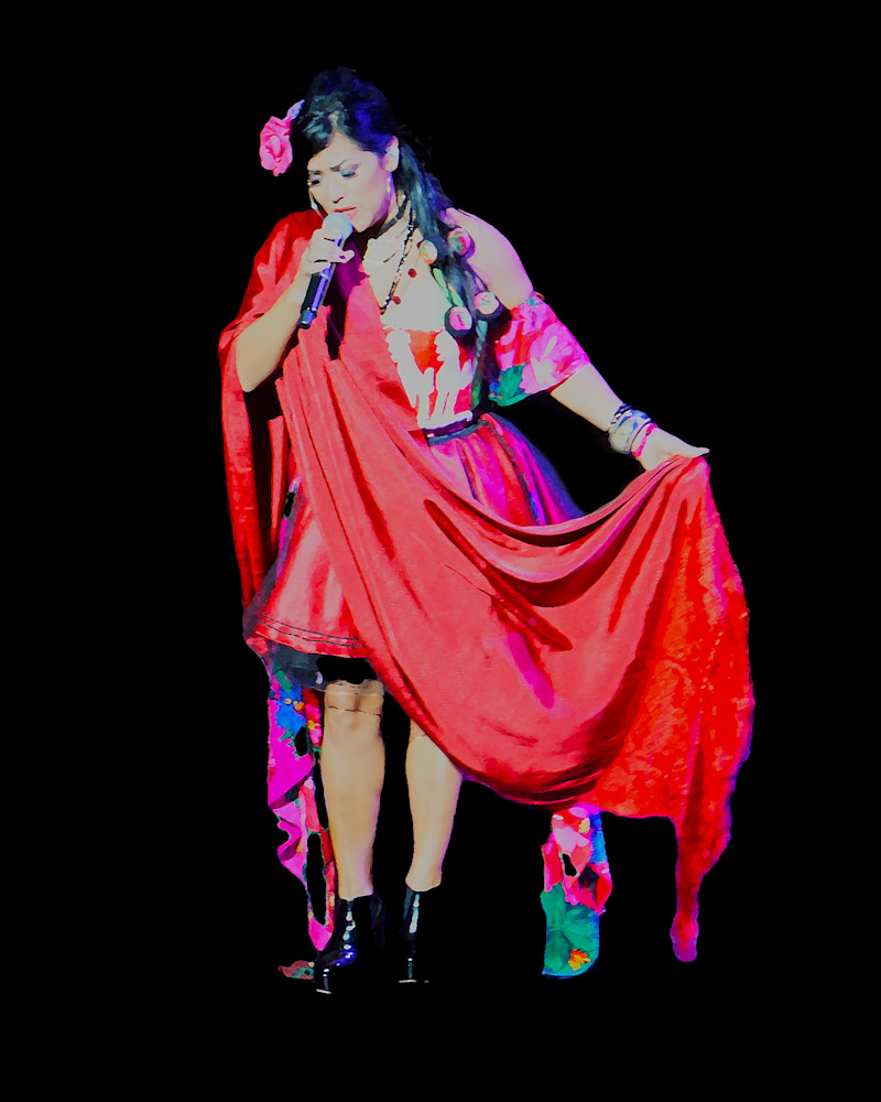 Lila Downs On Stage Photography Art | Judith Anderson Photography