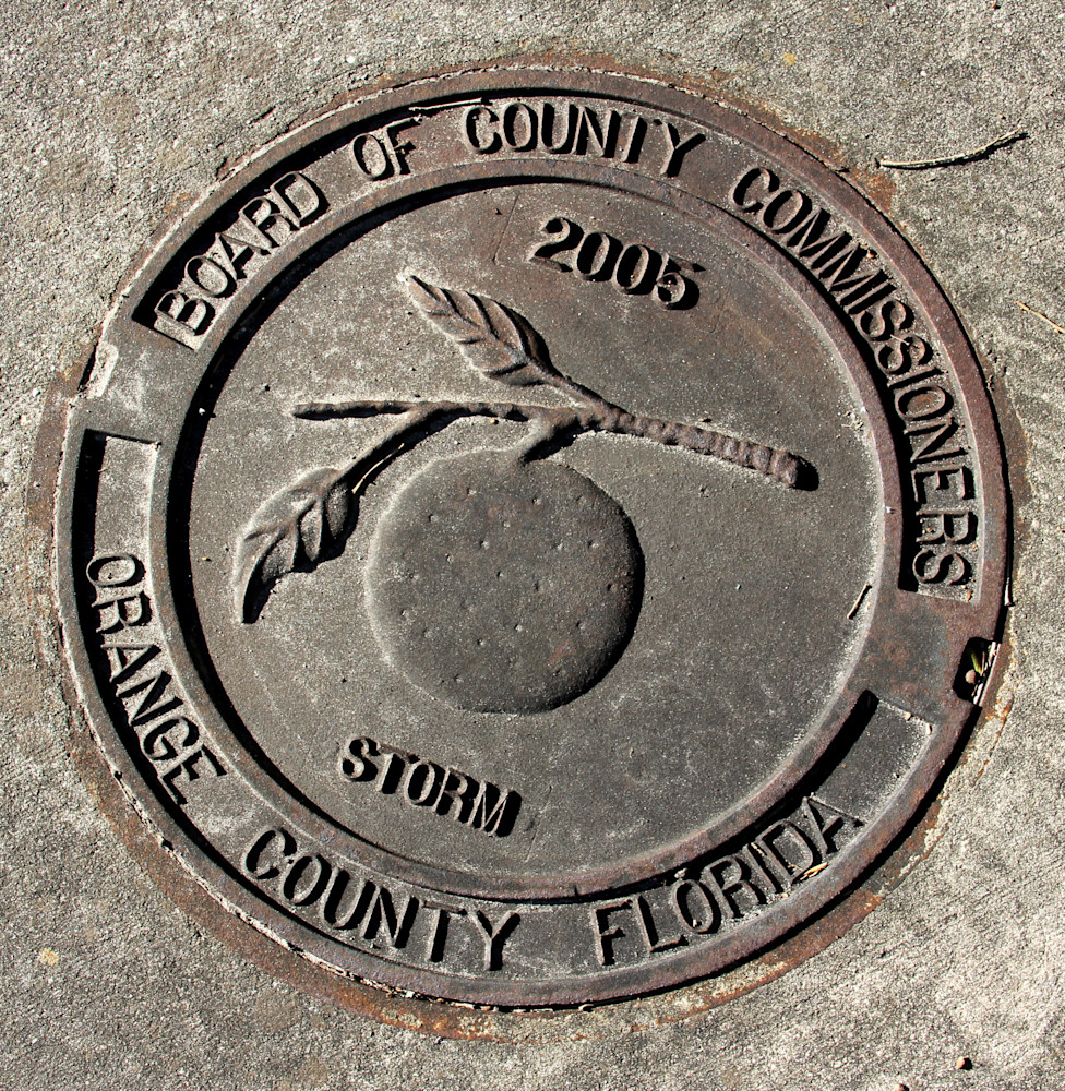 I photographed this Manhole cover near the art museum in Orlando. 