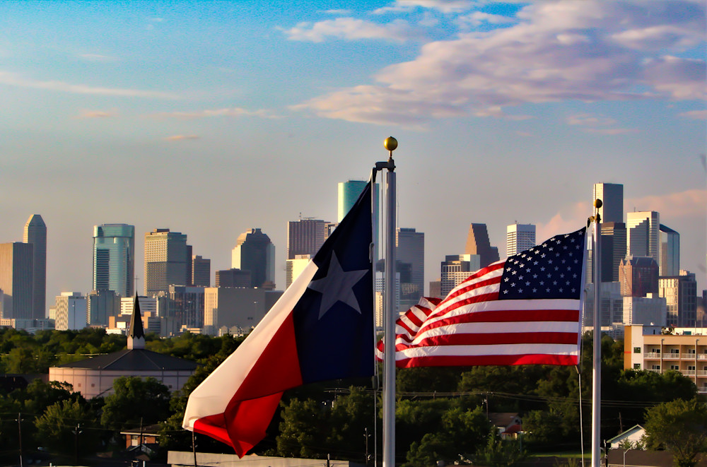 Houston Skyline Via U Of H  Photography Art | Stacy Adams Photography