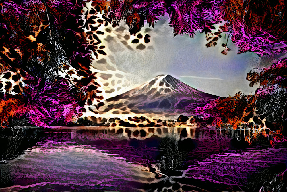Mount Fuji  Art | Glitzy NFT Art