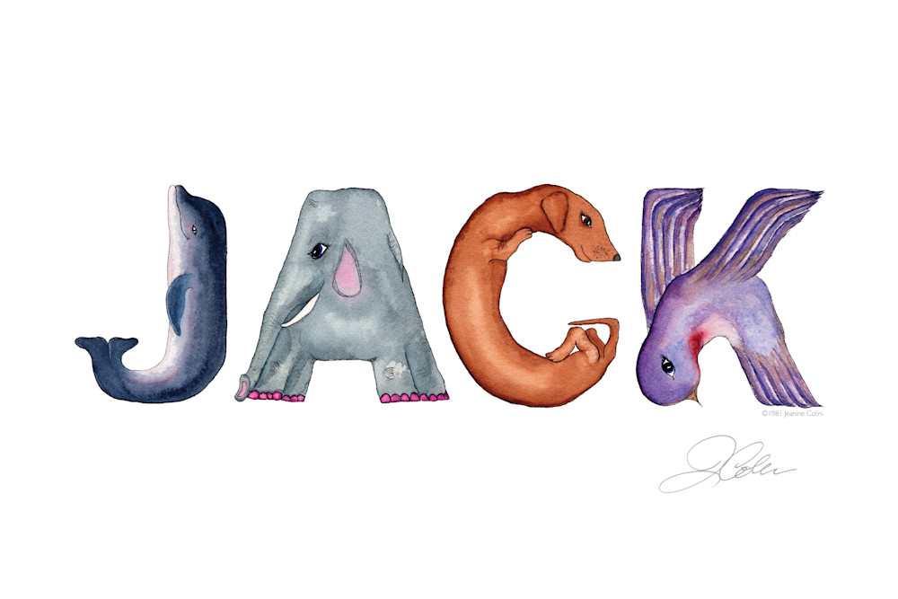 Jack 8 X12 Ato Zoo Art | Jeanine Colini Design Art