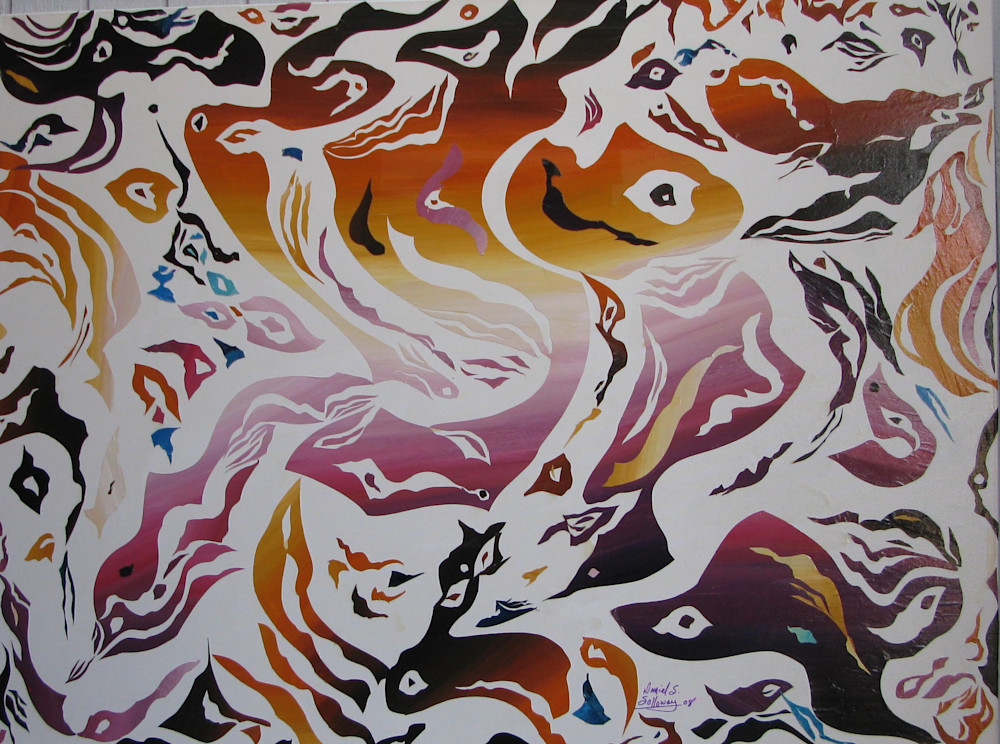 Kelp Brown And Purple Art | Art by Dan Solloway