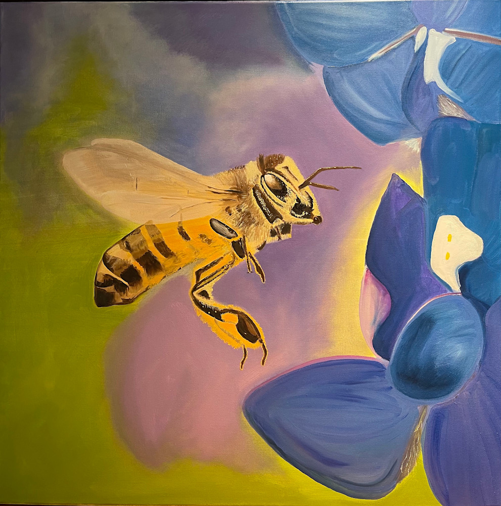 Bee And Bonnet Art | Jay Decker Art