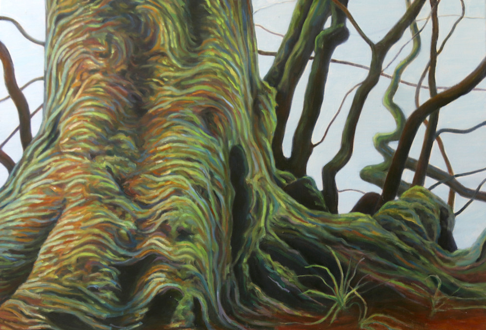  Orange And Green Tree Roots Art | Lidfors Art Studio